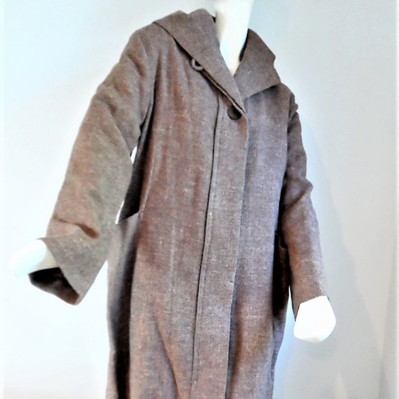 EVELYNE BRANDT LUXURY COAT 100% VIRGIN WOOL LINING NEW - Picture 1 of 8
